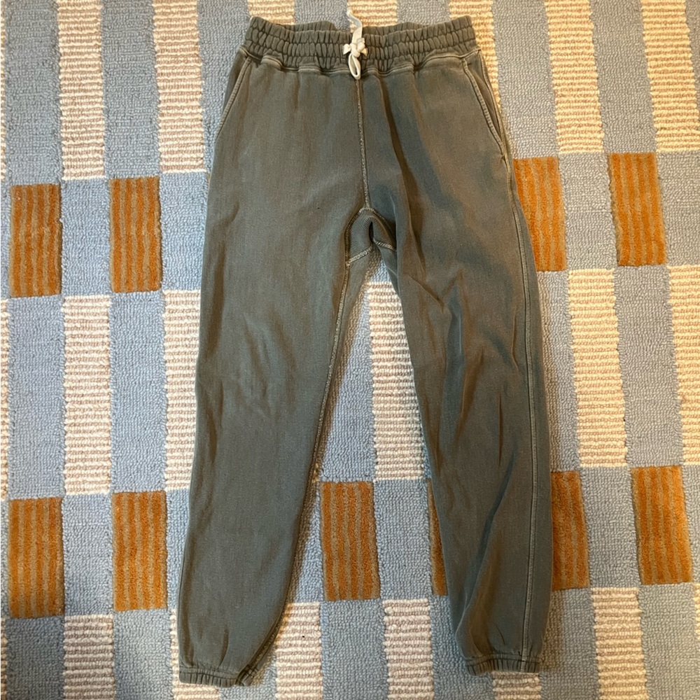 Todd Snyder Olive Green Drawstring Jogger Sweatpants
